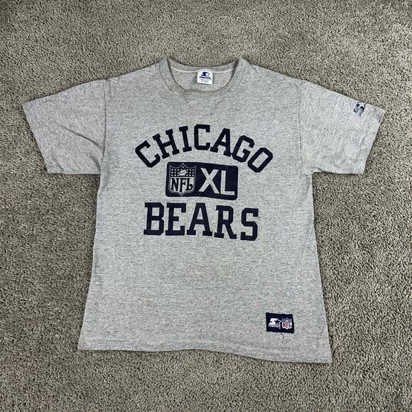 Vintage Chicago Bears Shirt Mens Medium NFL Football Tee Made USA Starter 90s - Picture 1 of 13